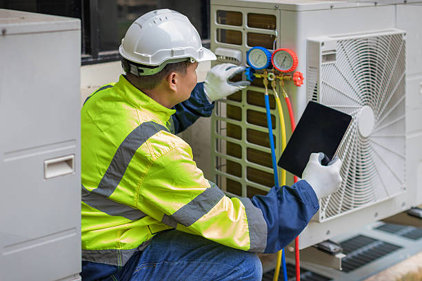Professional Ductwork Repair technician working in Marcellus, MI